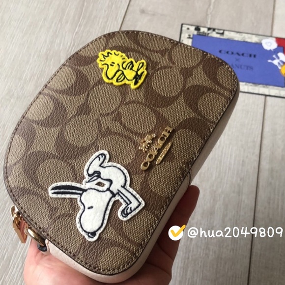 Coach X Peanuts Mini Satchel With Varsity Patches - Picture 5 of 13